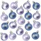 Mini Christmas Tree Ornament Set, Hanging Decorations (Blue, Lavender, 1.5 In, 48 Pack)